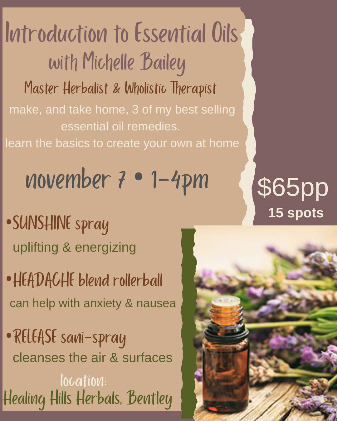 Essential Oils Workshop