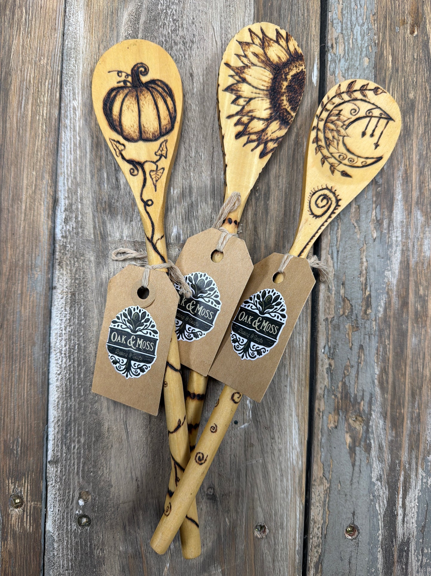 Wooden Spoon, wood burned