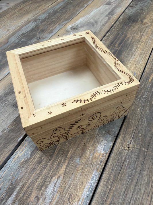 Mushroom Box Clear Window