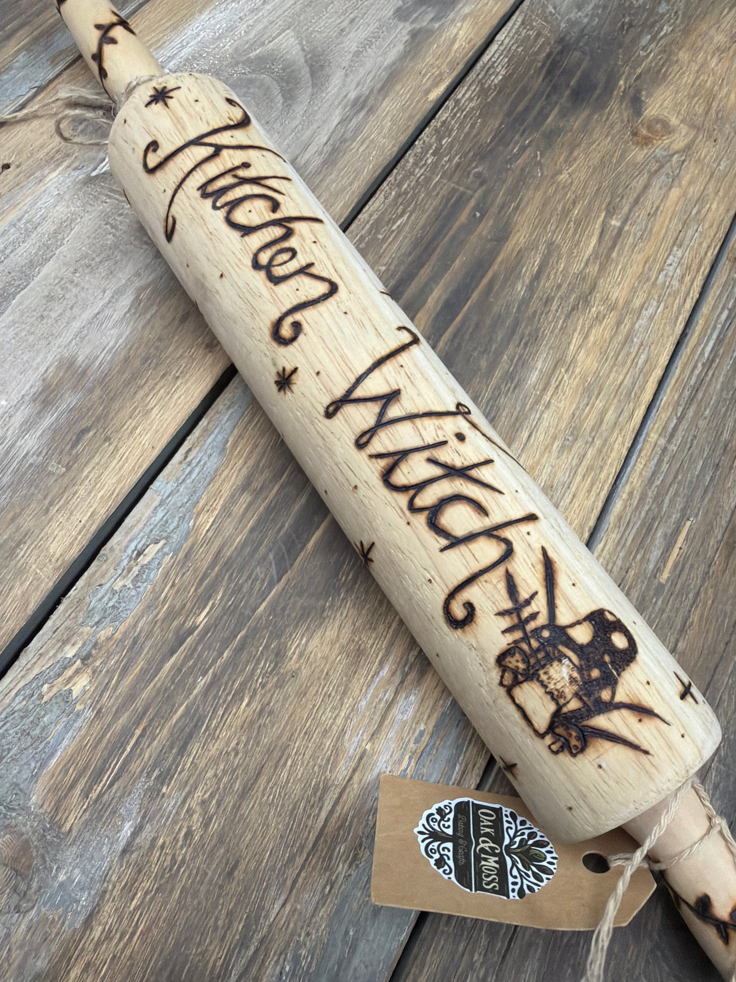 Kitchen Witch Rolling Pin