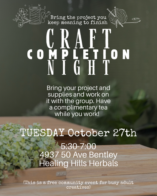 October Craft Completion Night
