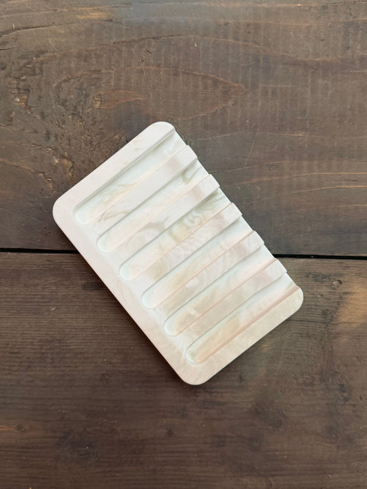 Mineral Stone Soap Dish - Sage